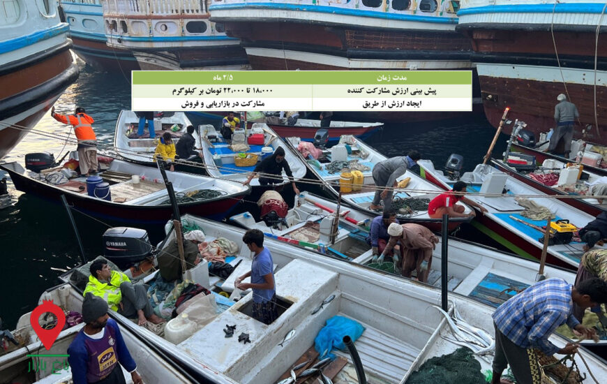 باغ بازار ماهی حلوا سیاه چابهار