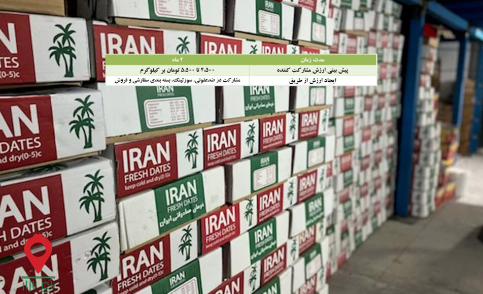 خرما مضافتی سبدی جیرفت- مشارکتی