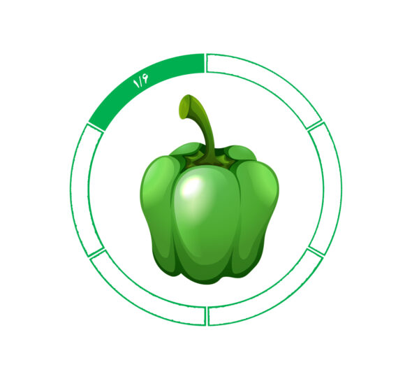 فلفل دلمه 1/6 فلفل دلمه 1/6