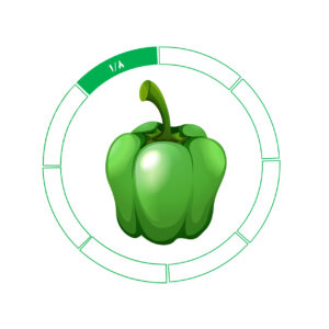 فلفل دلمه 1/8