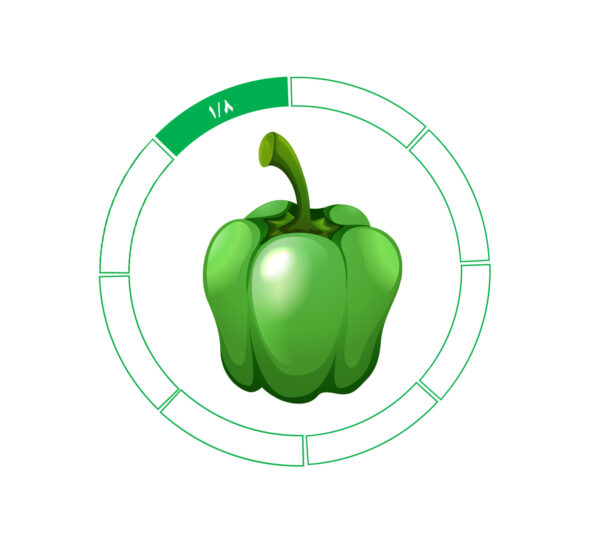 فلفل دلمه 1/8 فلفل دلمه 1/8